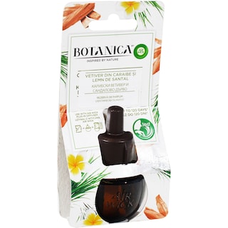 Botanica | Rezerva odorizant Vetiver Caraibe lemn de santal 19ml