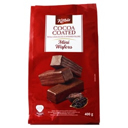 Mini napolitane cu umplutura cu aroma de ciocolata si cu glazura cu cacao 400g