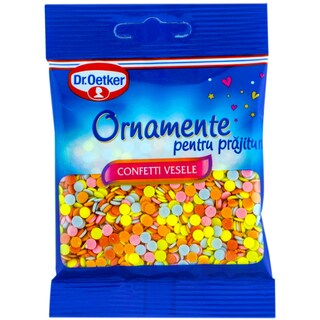 Dr. Oetker | Ornamente pentru prajituri confetti vesele 30g