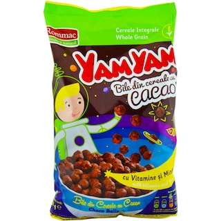 Rommac | Cereale extrudate glazurate cu cacao Choco Balls 350g