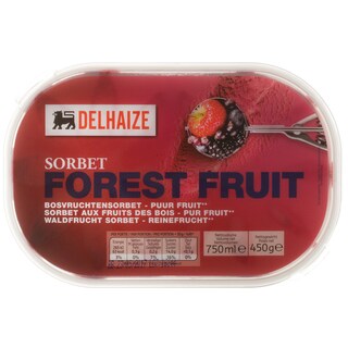 Delhaize | Sorbet cu fructe de padure 750ml