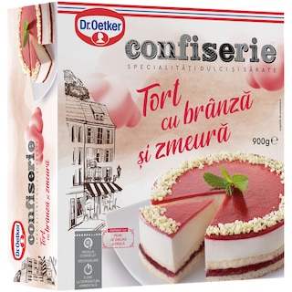 Dr. Oetker | Confiserie | Tort cu branza si zmeura 900g