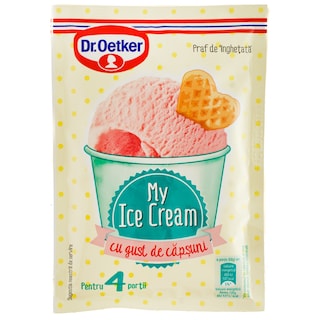 Dr. Oetker | Praf pentru inghetata cu gust de capsuni 67g