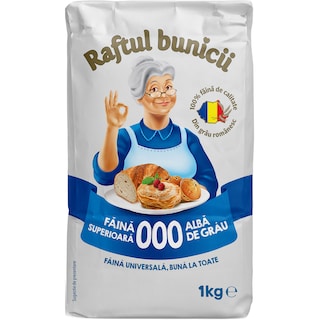 Raftul Bunicii | Faina alba de grau superioara 000 1kg