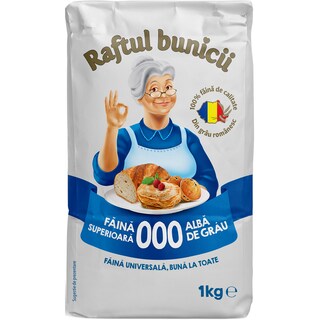 Raftul Bunicii | Faina alba de grau superioara 000 1kg