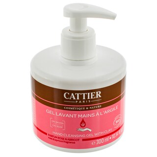 Cattier | Gel bio pentru curatare maini cu argila alba si trandafir 300ml