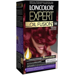 Loncolor | Expert Oil Fusion | Vopsea de par permanenta fara amoniac 7.62 Rosu intens