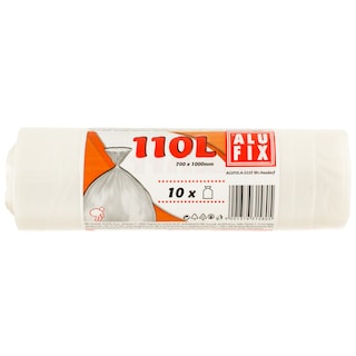Alufix | Saci menajeri transparenti de 110 litri 10 bucati