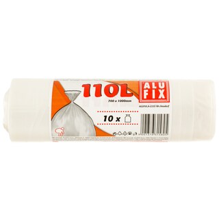 Alufix | Saci menajeri transparenti de 110 litri 10 bucati