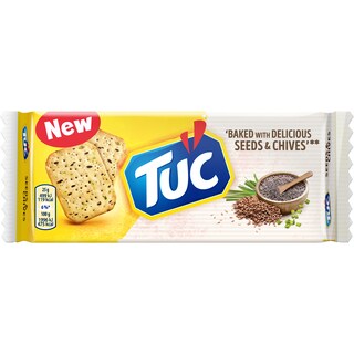 Tuc | Biscuiti sarati cu seminte de mac, de in si arpagic 105g