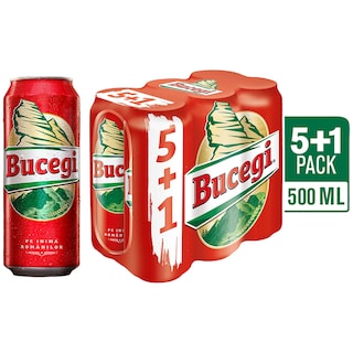 Bucegi | Bere blonda pasteurizata 6x0.5L