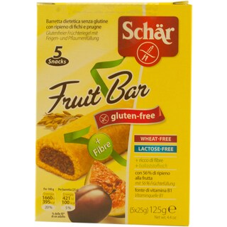 Schar | Biscuiti crocanti fara gluten umpluti cu smochine si prune 5 bucati 5x25g