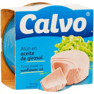 Calvo | Ton bucati in ulei de floarea-soarelui 80g