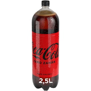 Coca-Cola Zero Zahar | Bautura racoritoare carbogazoasa cu indulcitori 2.5L