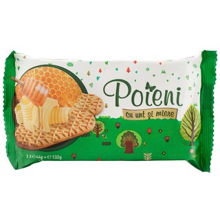 Poieni | Biscuiti cu unt si miere 132g