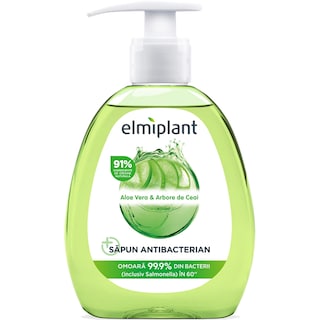 Elmiplant | Sapun lichid antibacterian cu aloe vera si arbore de ceai 300ml
