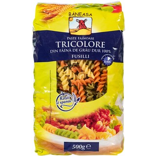 Baneasa | Fusilli Tricolore grau dur 500g