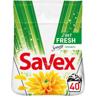 Savex | Powerzyme | Detergent automat 2in1 Fresh Semana Freshness 4kg