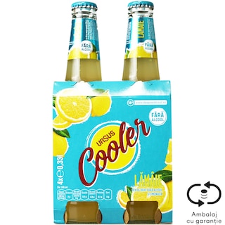 Ursus | Bere fara alcool cu limonada 4x0.33L