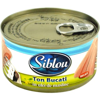 Siblou | Ton bucati in ulei de masline 185g