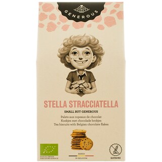 Generous | Biscuiti eco cu fulgi de ciocolata belgiana 100g