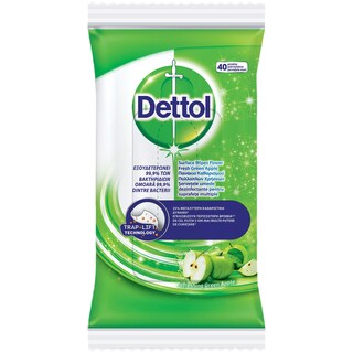 Dettol | Servetele umede dezinfectante mar verde 40 bucati