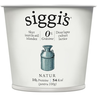 Siggi's | Iaurt Natur stil islandez 0% grasime 140g