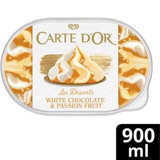 Carte D'Or | Inghetata Ciocolata alba si Fructul pasiunii  507g