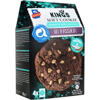 Soft Kings | Biscuiti cu nuca de cocos si ciocolata alba 180g