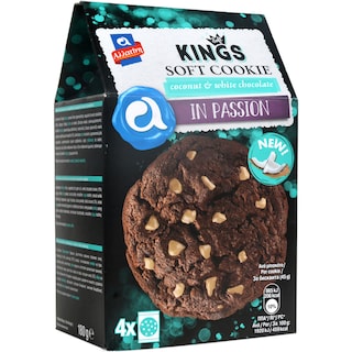 Soft Kings | Biscuiti cu nuca de cocos si ciocolata alba 180g