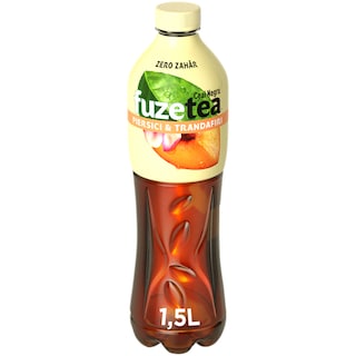 Fuzetea | Ceai negru Zero zahar, cu suc de piersici si trandafiri 1.5L