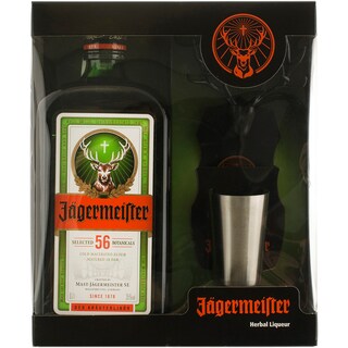 Jagermeister | Lichior cu magnet si pahar shot 0.7l