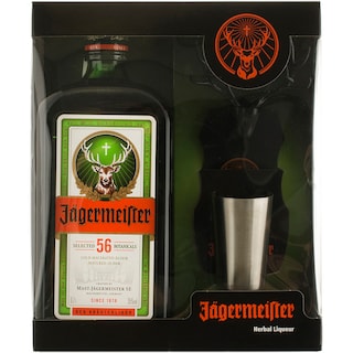 Jagermeister | Lichior cu magnet si pahar shot 0.7l
