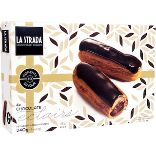 La Strada | Eclere cu umplutura de ciocolata 4x60g