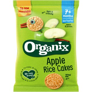 Organix | Rondele ecologice din orez cu mere +7 luni 50g