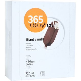 365 | Inghetata cu vanilie si glazura de ciocolata 6x120ml