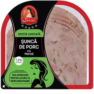 Sissi | Sunca de porc cu menta 100g