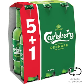 Carlsberg | Bere blonda 5+1 x 0.33L