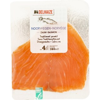Delhaize | Somon norvegian afumat 140g