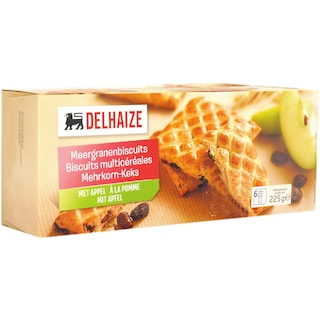 Delhaize | Biscuiti multicereale cu mere 225g