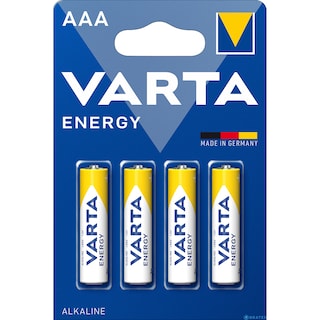 Varta | Baterii alcaline Energy AAA, 4 bucati