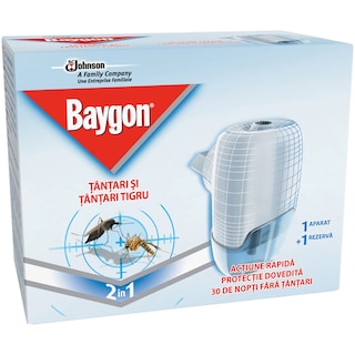 Baygon | Aparat electric cu rezerva lichida impotriva tantarilor 21ml
