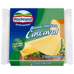 Hochland | Branza topita cu cascaval, felii 140g