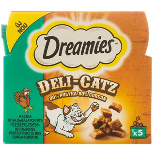 Dreamies | DELI-CATZ | Recompense cu carne de curcan pentru pisici 25g