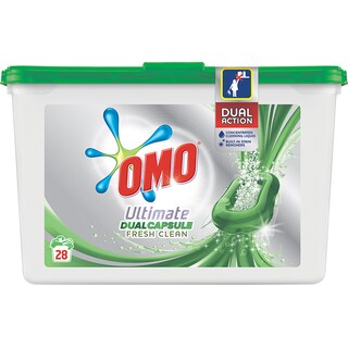 Omo | Ultimate | Detergent duo Fresh Clean 28 capsule