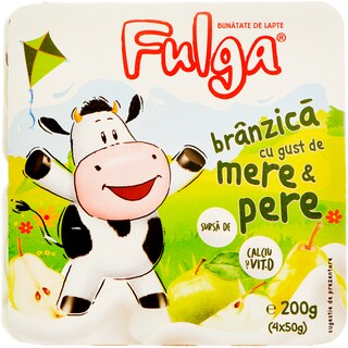 Fulga | Branzica cu mere&pere 4x50g