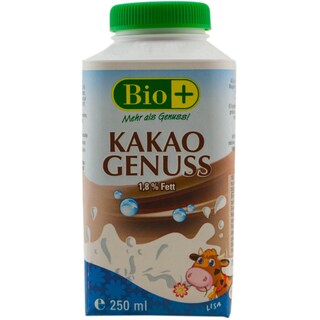 Bio+ | Lapte cu cacao si gust de alune grasime 1.8% 250ml