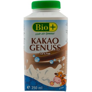 Bio+ | Lapte cu cacao si gust de alune grasime 1.8% 250ml