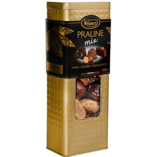 Witor's | Praline asortate din ciocolata cu lapte, ciocolata neagra si din ciocolata cu lapte si alune 370g
