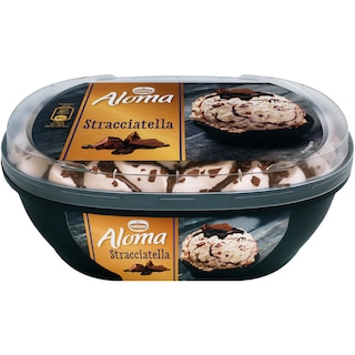 Aloma | Inghetata cu aroma de vanilie, cu sirop de cacao si bucatele de ciocolata 500g